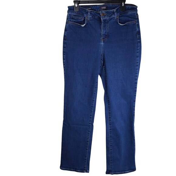 NYDJ Womens‎ Marilyn Straight-Leg High-Waist Jeans Medium Wash Size 14 - Picture 4 of 13